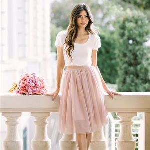 Tulle Dusty Rose Skirt *Like new*